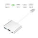 Портативен Type-C адаптер с HDMI и USB 3.0 - купи сега