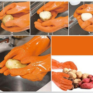 Ефективни ръкавици за белене на картофи Tater Mitts - Безопасно и бързо