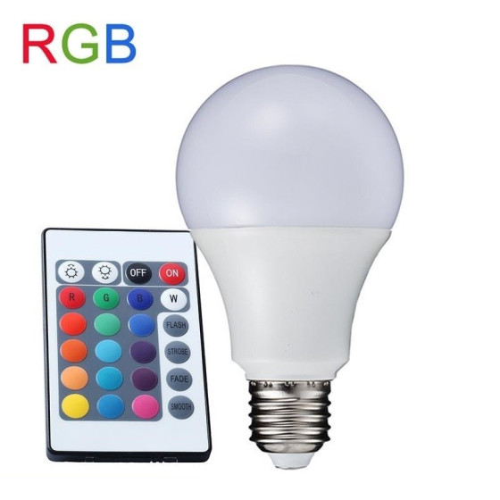 Смарт RGB крушка с дистанционно | Лесна смяна на цветове