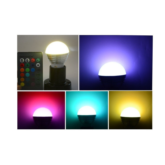 Смарт RGB крушка с дистанционно | Лесна смяна на цветове